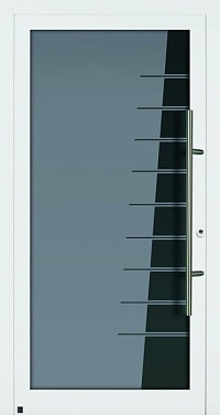 Двери Hormann с остеклением TopComfort - Мотив 100 / MG 117 Красном Сулине