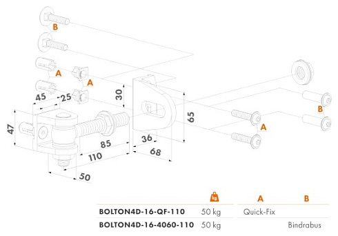 Купить Прикручиваемая петля Locinox (Бельгия) BOLTON4D-16-QF — для калитки и ворот в Красном Сулине