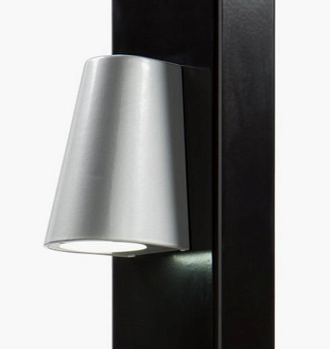 Заказать Элегантное LED-освещение Locinox (Бельгия) TRICONE для ворот, цвета zilver и 9005 (черный) в Красном Сулине